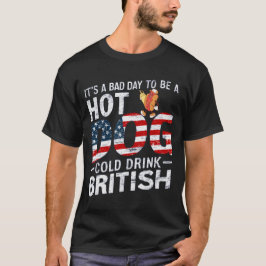 Camiseta 4 De Julio MALO DÍA PARA SER Cold Drink Hotdog