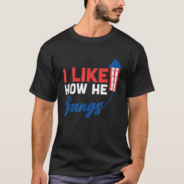 Camiseta 4 De Julio Me Gusta Cómo Golpea Funny Co (Anverso)