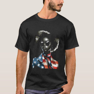 Camiseta 4 De Julio Melanin Bandera Afroamericana EEUU