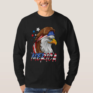 Camiseta 4 De Julio Merica Eagle Mullet Bandera Estadounide