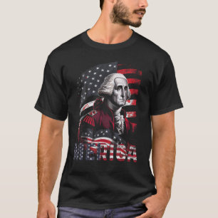 Camiseta 4 De Julio Merica George Washington
