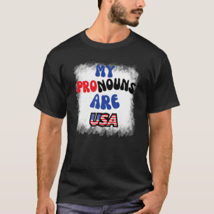 Camiseta 4 de julio Mis pronósticos son la bandera de los E