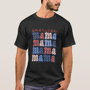 Camiseta 4 De Julio, Mujeres Bandera Estadounidense Pat Grá