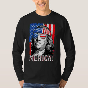 Camiseta 4 De Julio Mujeres Ben Franklin