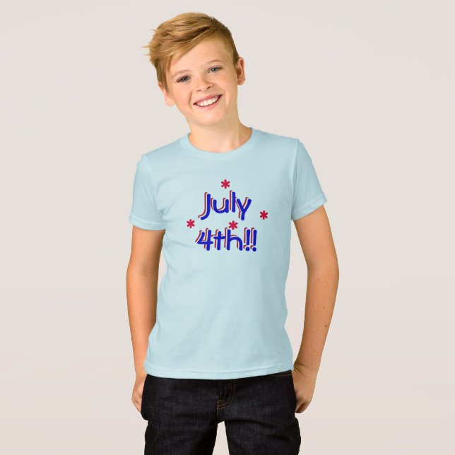 camiseta - 4 de julio (niños) (Anverso completo)