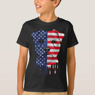 Camiseta 4 De Julio Norfolk Terrier Perro Bandera Americana
