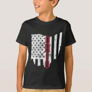 Camiseta 4 De Julio Ohio Estados Unidos Bandera