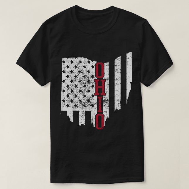 Camiseta 4 De Julio Ohio Estados Unidos Vintage (Diseño del anverso)