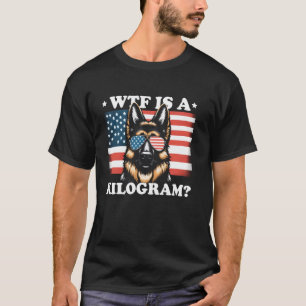 Camiseta 4 de julio orgullo de EE. UU. WTF es un kilogramo