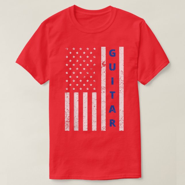 Camiseta 4 de julio Orgullosa Bandera Americana País Música (Diseño del anverso)