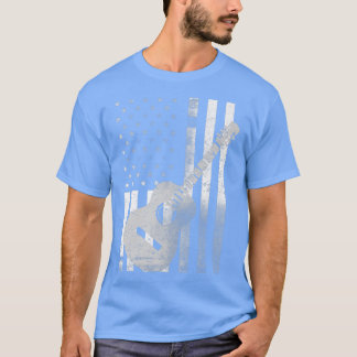 Camiseta 4 de julio Orgullosa Bandera Americana País Música