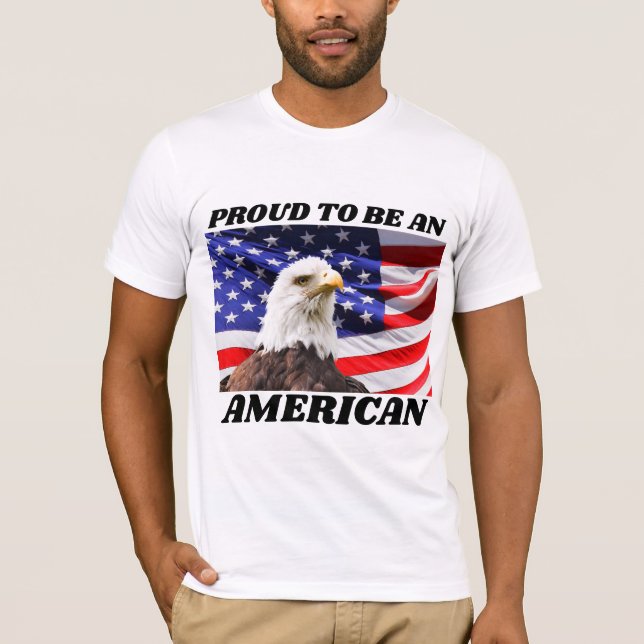 CAMISETA 4 DE JULIO ORGULLOSOS CAMISAS PATRIOTAS ESTADOUNID (Anverso)
