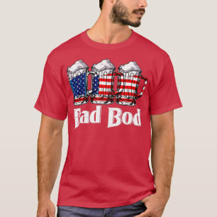 Camiseta 4 de julio, papá Bod Beer Merica América