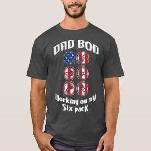 Camiseta 4 de julio, papá Bod Beer Merica América