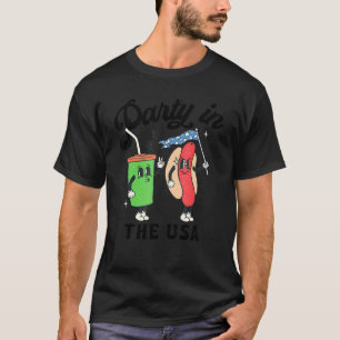 Camiseta 4 De Julio Para Fiesta Hotdog En Eeuu