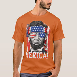 Camiseta 4 De Julio Para Merica Abe Lincoln