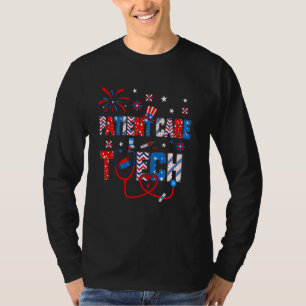 Camiseta 4 De Julio Para Mujeres Stethoscope Cuidado Pacien
