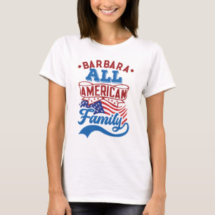 Camiseta 4 de julio Pareja patriótica familiar de todos los