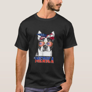 Camiseta 4 De Julio Patriot Boston Terrier Perro Lover