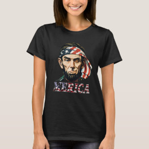 Camiseta 4 De Julio Patriótico Abraham Lincoln 5