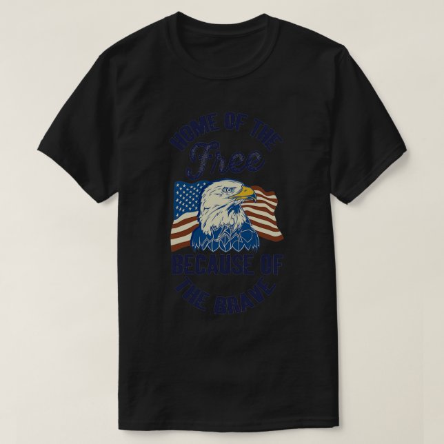 Camiseta 4 de julio patriótico americano (Diseño del anverso)