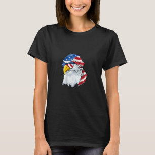 Camiseta 4 De Julio Patriótico Bald Eagle Mullet Eeuu Ameri