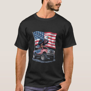 Camiseta 4 de julio Patriótico Bandera Americana Águila USA