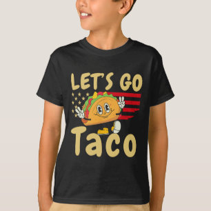 Camiseta 4 De Julio Patriótico Let's Go Usa Tacos Freedom