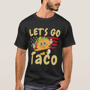 Camiseta 4 De Julio Patriótico Let's Go Usa Tacos Freedom