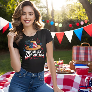 Camiseta 4 de julio Patriótico - Orgulloso Norteamericano