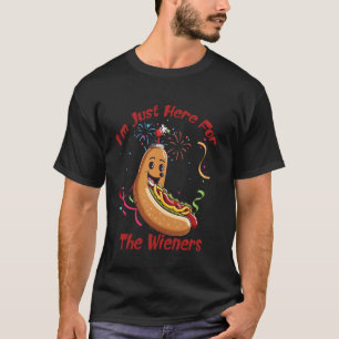 Camiseta 4 De Julio Perro Caliente Estoy Acá Para Los Escab