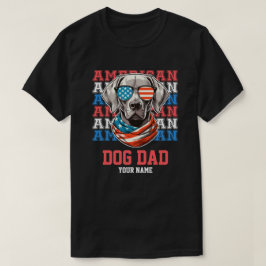 Camiseta 4 de julio Perro en Glasses Dog Dad personalizado