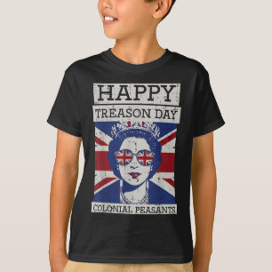 Camiseta 4 De Julio Reina Feliz Día De La Traición Divertid