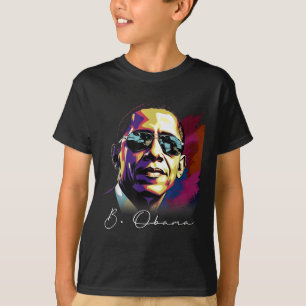 Camiseta 4 De Julio Retrato Del Presidente Barack Obama