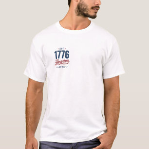 Camiseta 4 de julio rojo blanco y azul