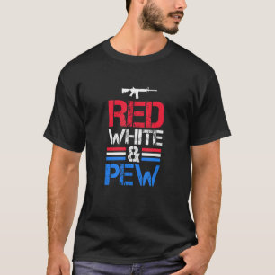 Camiseta 4 De Julio Rojo Blanco Y Pew Americano Airsoft Vin