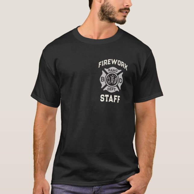 Camiseta 4 de julio Seguridad del Escuadrón de Boom Uniform (Anverso)