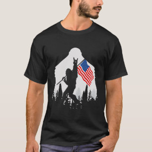 Camiseta 4 De Julio Shirt Bigfoot Sasquatch Estadounidense