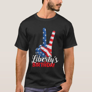 Camiseta 4 De Julio Signo De Paz Tío Paz Patriota Bandera D