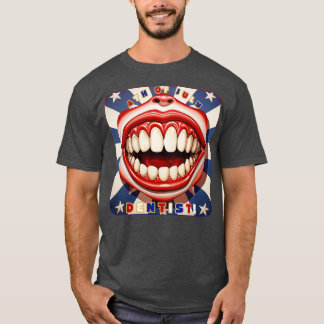 Camiseta 4 de julio Sonrisa dentista
