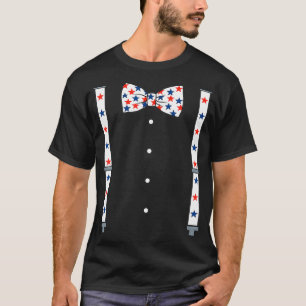 Camiseta 4 De Julio Suspendedores Y Estrellas Arrojan Camio