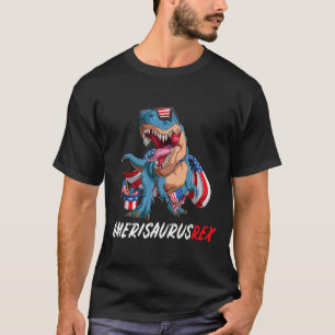 Camiseta 4 de julio T Rex America Dinosaur Independence Day