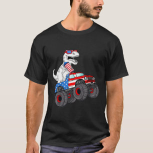 Camiseta 4 De Julio T Rex Dino Trex Dinosaurio Monstruo
