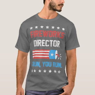 Camiseta 4 De Julio Tee Fireworks Director Te Ejecuto K