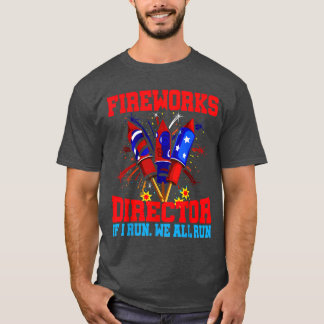 Camiseta 4 De Julio Tee Fireworks Director Te Ejecuto K