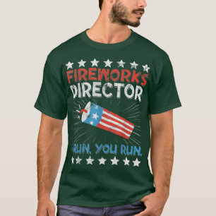 Camiseta 4 De Julio Tee Fireworks Director Te Ejecuto K