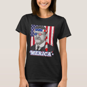 Camiseta 4 De Julio Theodore Roosevelt Merica Patriótica EE