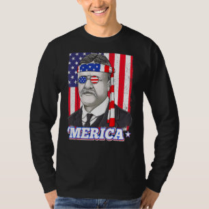 Camiseta 4 De Julio Theodore Roosevelt Merica Patriótica Ee