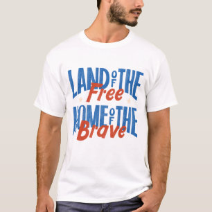 Camiseta 4 de julio - tierra de los libres hogar de los val