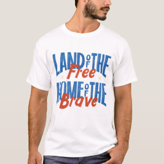 Camiseta 4 de julio - tierra de los libres hogar de los val